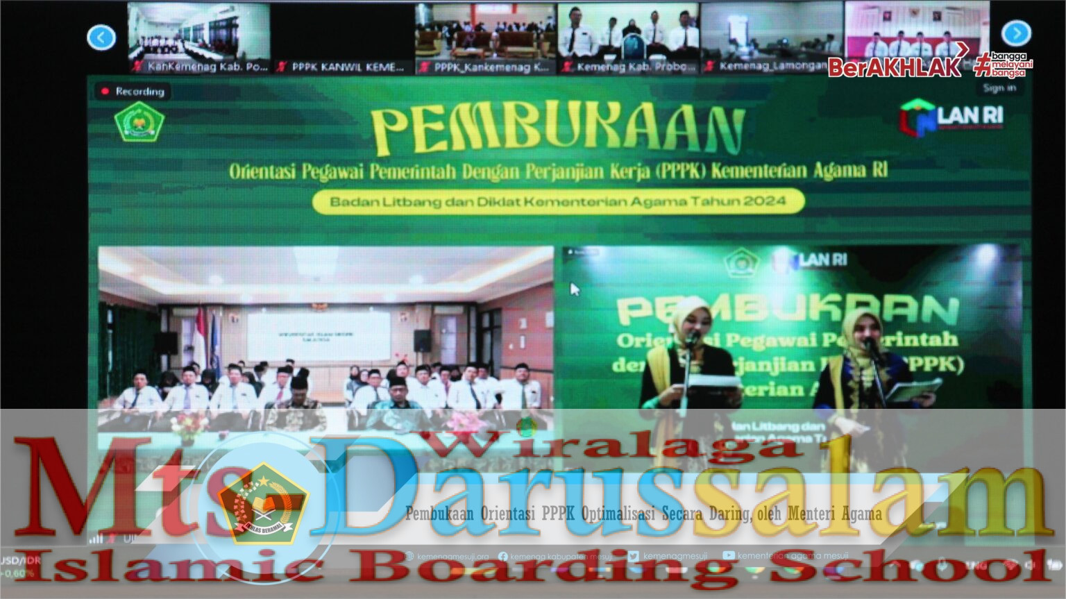 14 PPPK Hasil Optimalisasi, ikuti Pembukaan Orientasi PPPK Secara Daring